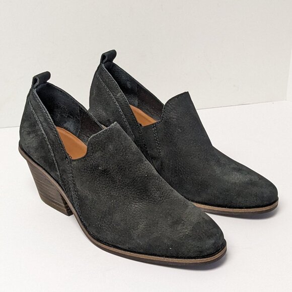 Lucky Brand Vennia Booties, Black Leather, Women's 7 - Picture 1 of 6
